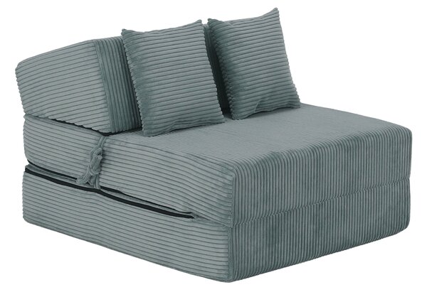 KONDELA Saltea pliabilă/fotoliu extensibil, 2 in 1, mentolat, PELOS