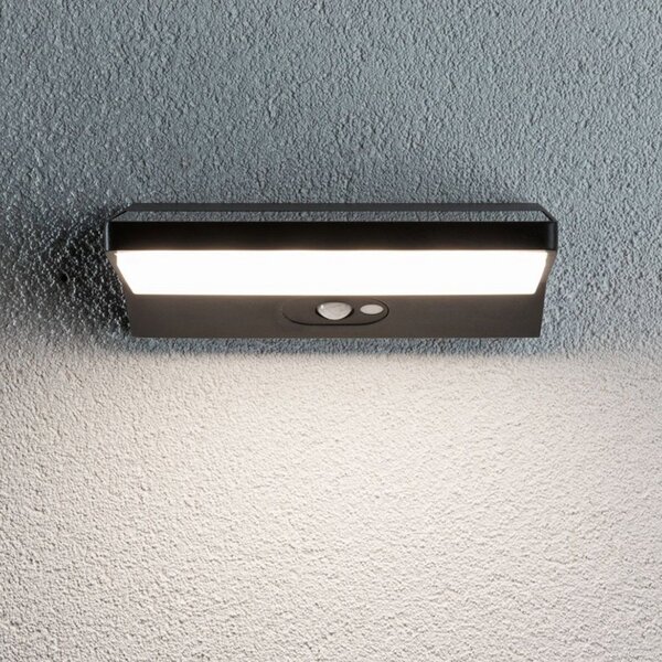 Paulmann 94335 aplică LED solară senzor adânc 15, Negru, Metal, Modern