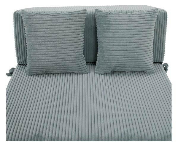 KONDELA Saltea pliabilă/fotoliu extensibil, 2 in 1, mentolat, PELOS