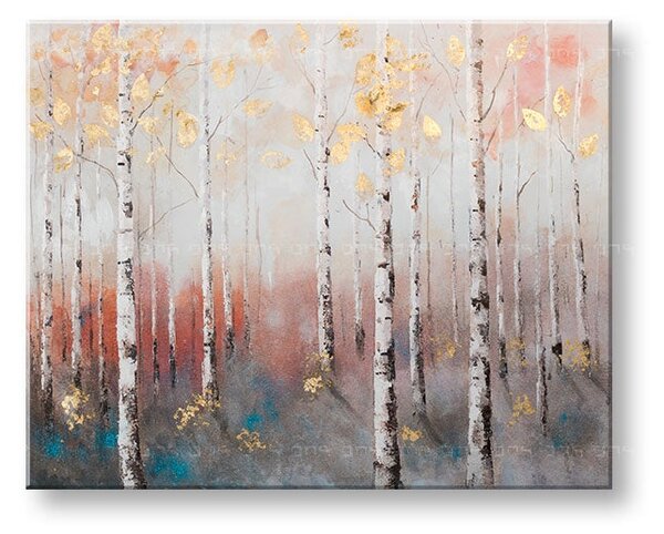 Tablou pictat pe perete ARBORI 1 parte - 100x80 cm - 100×80 cm / Klasický 2 cm