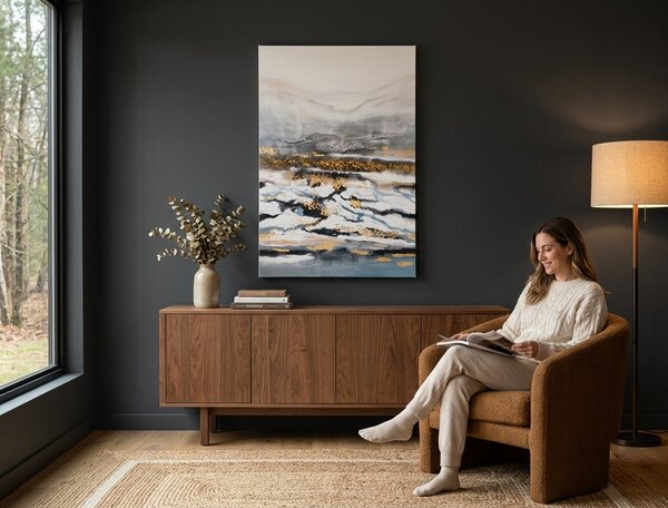 Tablou pictat pe perete NATURA 1 parte - 60x90 cm - 60×90 cm / Klasický 2 cm