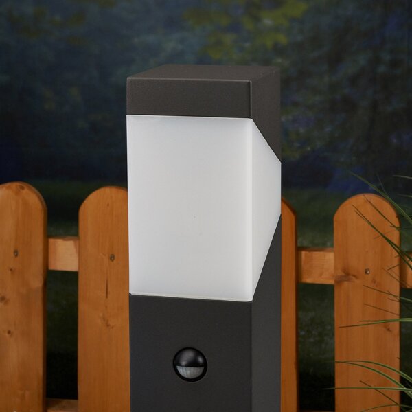 Lampă de Exterior Lucande, Kiran, reglabil, Negru, Terasă, Aluminiu, Modern