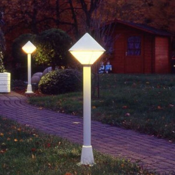 Albert Leuchten Lampă de trotuar modernă 177, alb, reglabil, Alb, Metal, Modern