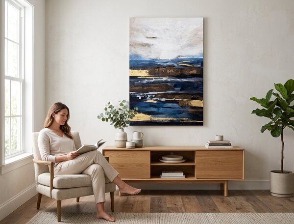 Tablou pictat pe perete PEISAJ 1 parte 60x90 cm - 60×90 cm / Klasický 2 cm