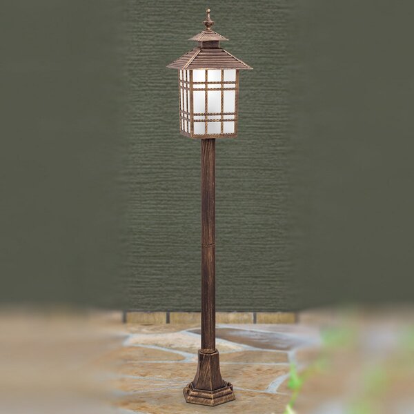 ORION Lampă de trotuar Ilka, tradițională, formă felinar, Maro / Rugină, Metal, Modern, Felinar