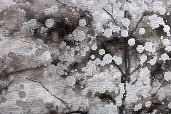 Tablou pictat STROM 1 parte 90x60 cm - 90×60 cm / Klasický 2 cm