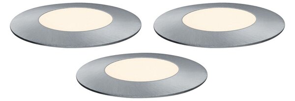 Paulmann Plug & Shine Floor Mini 3 piese supliment 830, reglabil, Gri, Metal, Modern, Corpuri de iluminat încastrate rotunde
