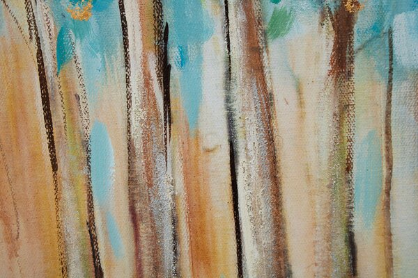 Tablou pictat STROM 1 parte 90x60 cm - 90×60 cm / Klasický 2 cm