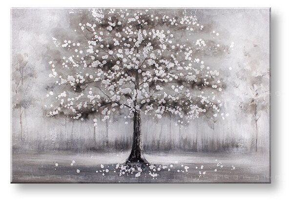 Tablou pictat STROM 1 parte 90x60 cm - 90×60 cm / Klasický 2 cm