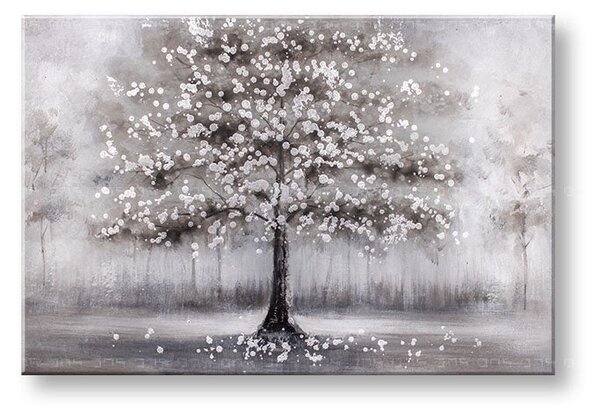 Tablou pictat STROM 1 parte 90x60 cm - 90×60 cm / Klasický 2 cm