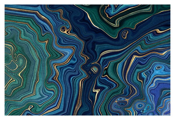Tablou - Marmură verde- albastru (90x60 cm)