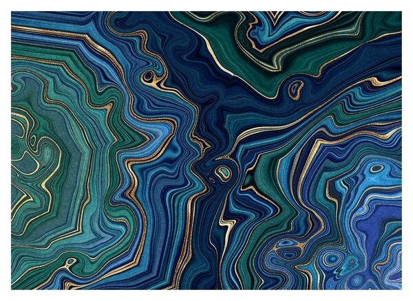 Tablou - Marmură verde- albastru (70x50 cm)