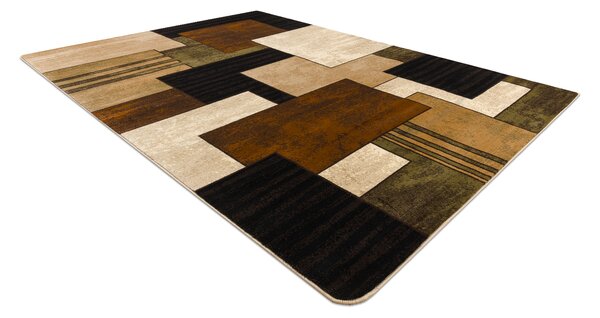 Covor Royal 5367 Geometrice 3D - negru / maro