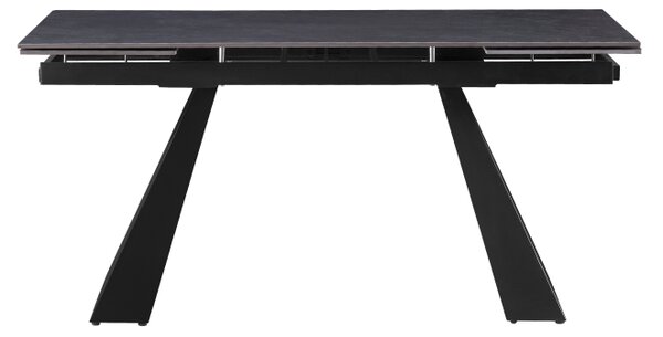 KONDELA Masă dining extensibilă, grafit/neagră, 160-240,5x90 cm, SALAL