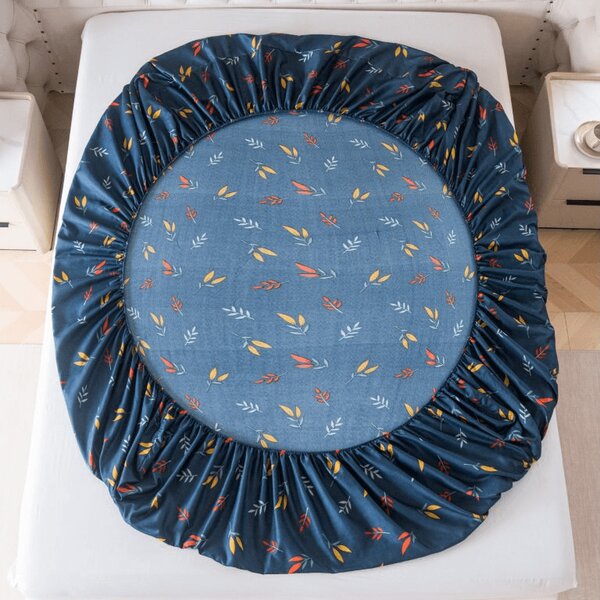 Cearsaf din microfibra LUNERIS albastru 90x200 cm