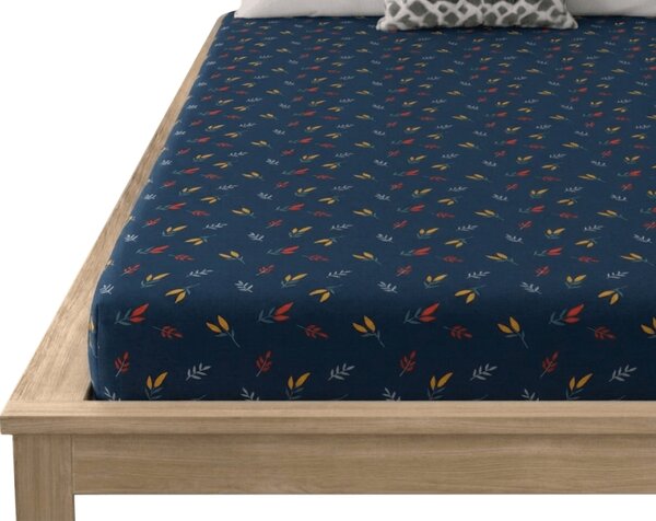 Cearsaf din microfibra LUNERIS albastru 90x200 cm