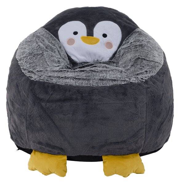 KONDELA Fotoliu tip sac pinguin, gri, PINGO