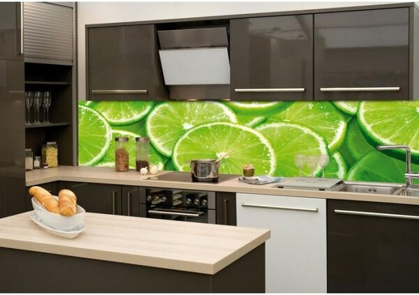 Fototapet pentru bucătărie - lime 260 x 60 cm
