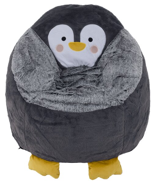 KONDELA Fotoliu tip sac pinguin, gri, PINGO