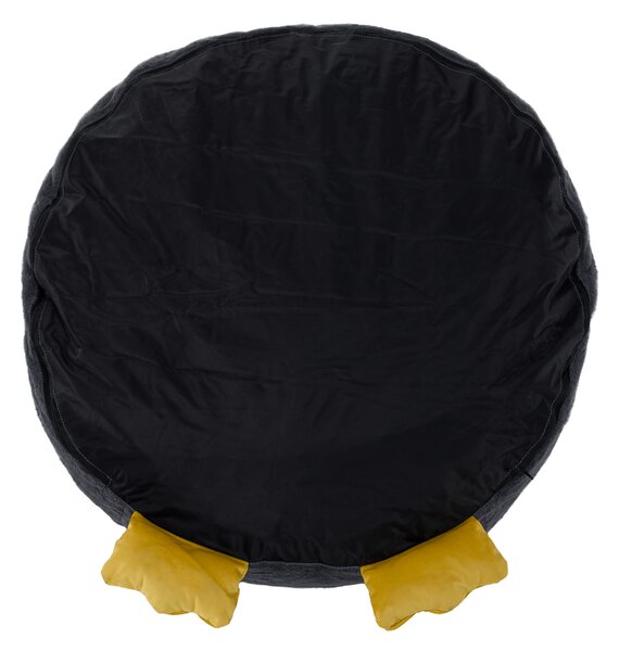 KONDELA Fotoliu tip sac pinguin, gri, PINGO