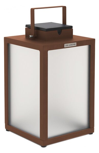 Les Jardins Tradition Lanternă solară cu LED, corten, înălțime 40 cm, reglabil, Maro / Rugină, Metal, Felinar