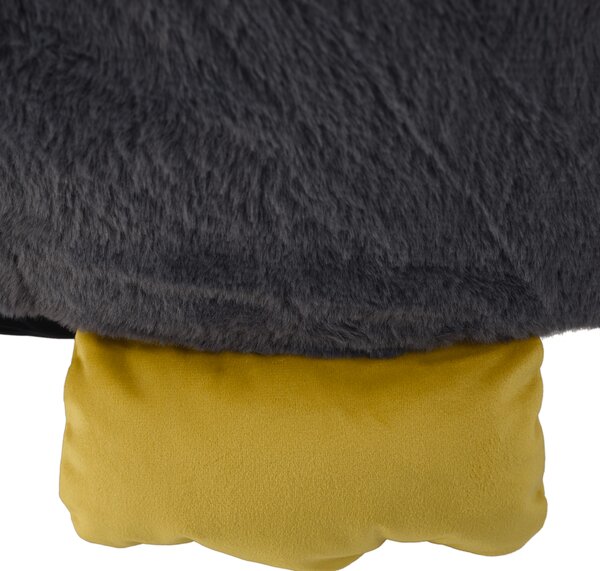 KONDELA Fotoliu tip sac pinguin, gri, PINGO