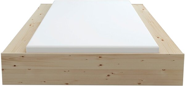 Pat lemn masiv cu sertare Erno natur 120/200 cm