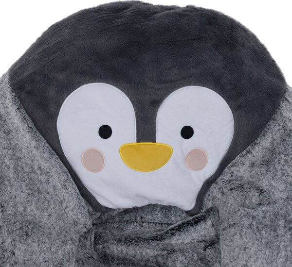 KONDELA Fotoliu tip sac pinguin, gri, PINGO
