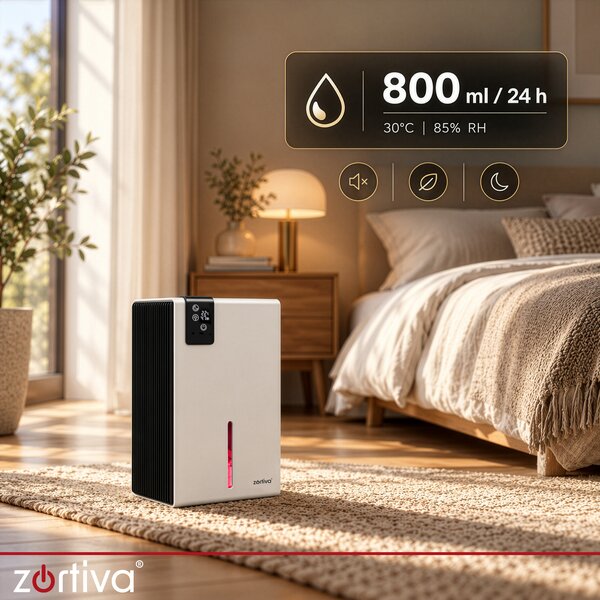 Dezumidificator de aer și absorbant de umiditate - aparat electric pentru umezeală Zortiva 28062