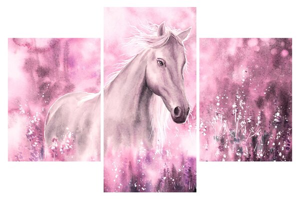 Tablou - Cal pictat (90x60 cm)