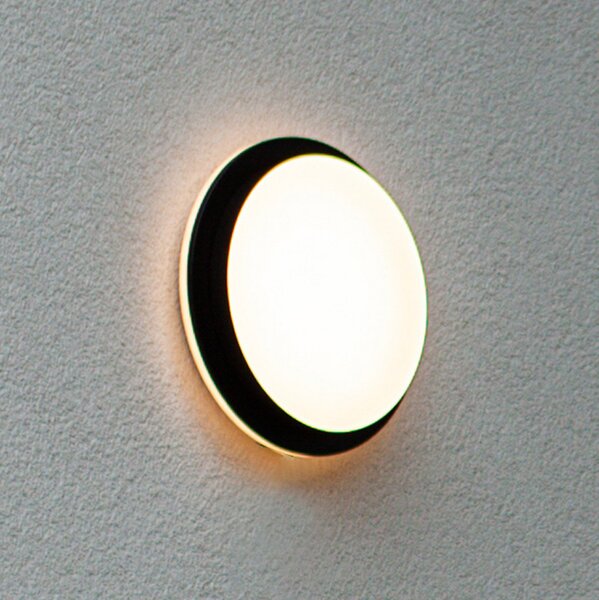 LUTEC Aplică LED pentru exterior Goleta, negru, formă variabilă, CCT, Negru, Plastic, Modern