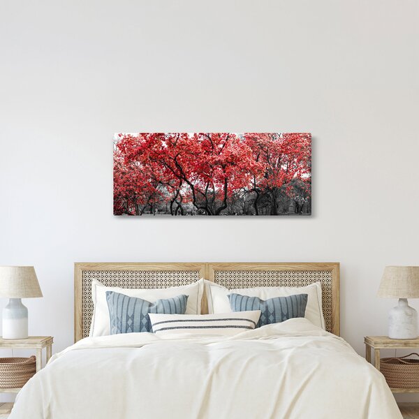 Tablou - Copacii roșii, Central Park, New York (120x50 cm)
