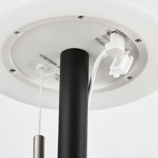 FH Lighting Fiumara lampă masă LED acumulator negru/alb set 2x, reglabil, Negru, Camera de zi / sufragerie, Metal, Modern