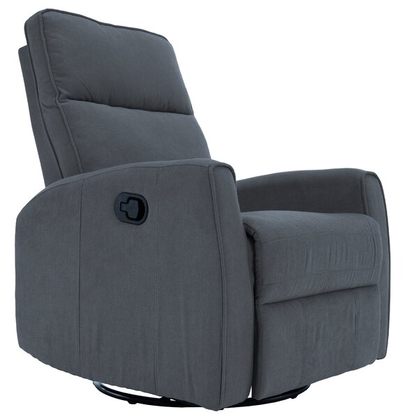 KONDELA Fotoliu rotativ de relaxare, gri, MEKENZI