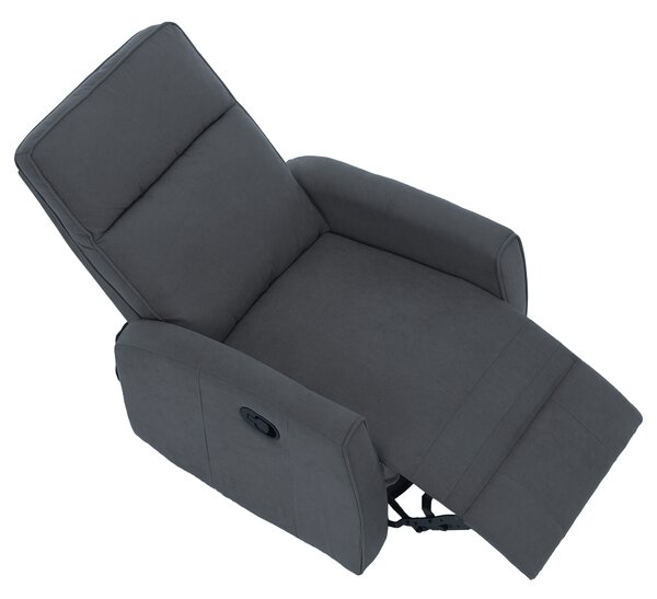 KONDELA Fotoliu rotativ de relaxare, gri, MEKENZI