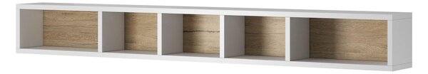 Raft suspendat Tamie Typ 02 (alb lucios + stejar sanremo). Promo -18%. 1030178