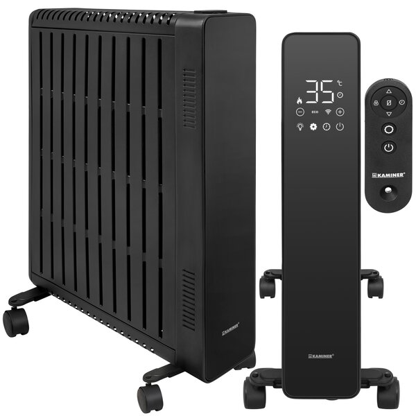 Calorifer electric cu ulei Kaminer Arvell - radiator negru