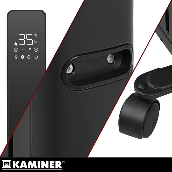 Calorifer electric cu ulei Kaminer Arvell - radiator negru