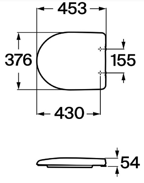 Roca Access Dostępna Łazienka capac wc SoftClose pentru persoane cu dizabilități alb A801232004