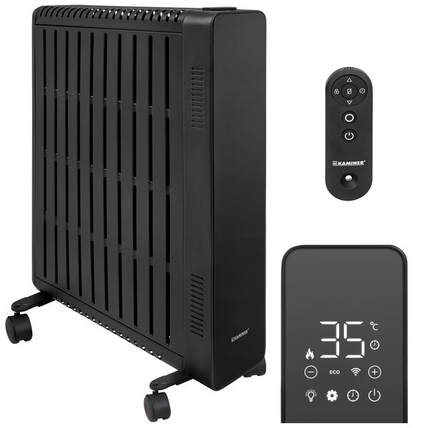 Calorifer electric cu ulei Kaminer Arvell - radiator negru