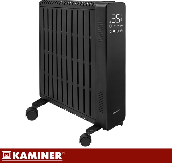 Calorifer electric cu ulei Kaminer Arvell - radiator negru