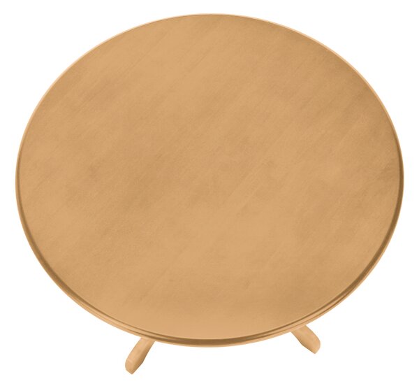 KONDELA Masă de sufragerie, rotundă, stejar deschis, diametru 106 cm, TABLOS