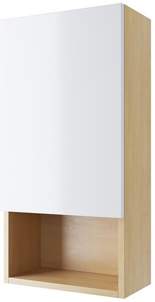 Excellent Tuto dulap 40x21.8x80 cm laterala pe perete alb-stejar MLEX.0105.400.BLWH