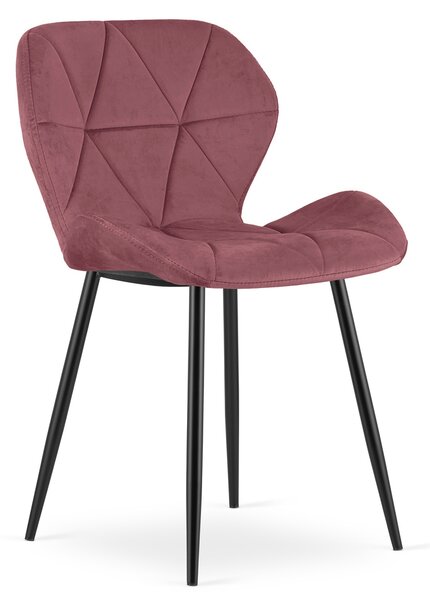 Scaun Bucatarie/Dining Miller Catifea Roz