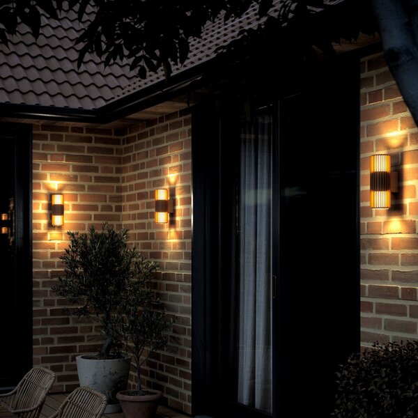 Nordlux Lampă de exterior Aludra Double Seaside aluminiu maro 2 becuri, reglabil, Maro / Rugină, Aluminiu