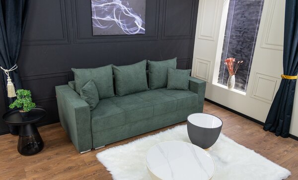 Canapea Extensibilă Claudia Memory Mini, Verde Brad
