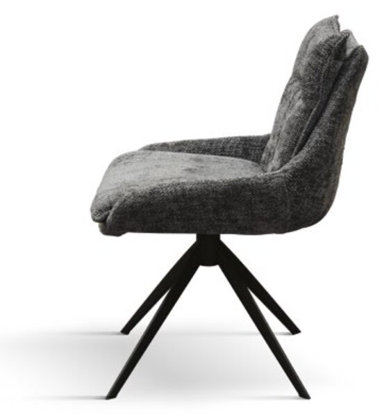 SET 2 Scaune Magnum, structura metalica, tesatura - GRI - STANDARD