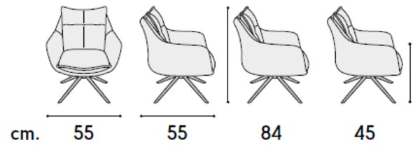 Fotoliu Magnum ,structura metalica ,tesatura - NEGRU