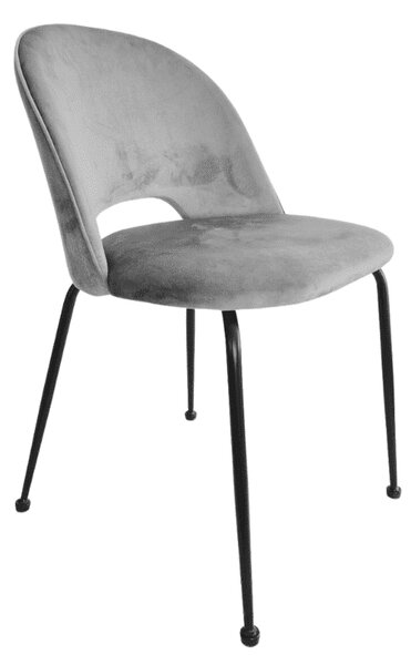 Scaun Farco ,structura metalica ,catifea - BEJ