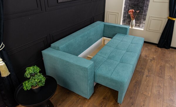 Canapea Extensibilă Claudia Bonell Mini, Cyan